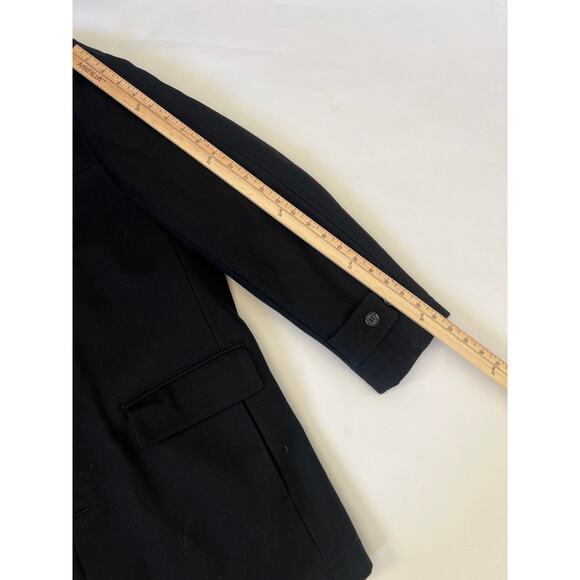 LONDON FOG Men's Wool Blend Coat car coat, overcoat, jacket, black size Medium - Picture 14 of 14